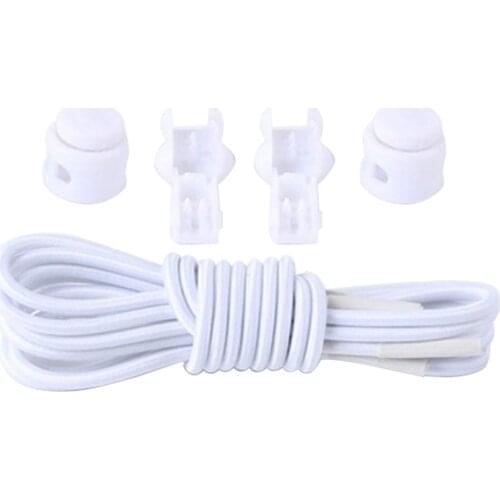1pair Lazy No Tie Shoe Laces Stretching Elastic Lock Kids Adults Durable Strap Fashion Sports Sneakers Runners Reflective