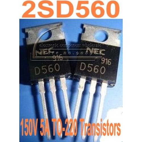 20pcs/lot 2SD560 D560 150V 5A TO-220 Transistors freeshipping