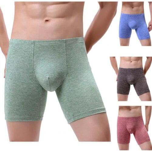 Breathable Boxers Men Underwear Solid Color Mid Rise U Convex Boxers Panties Shorts Boxershorts Men Boxers Underpant Mens Boxers
