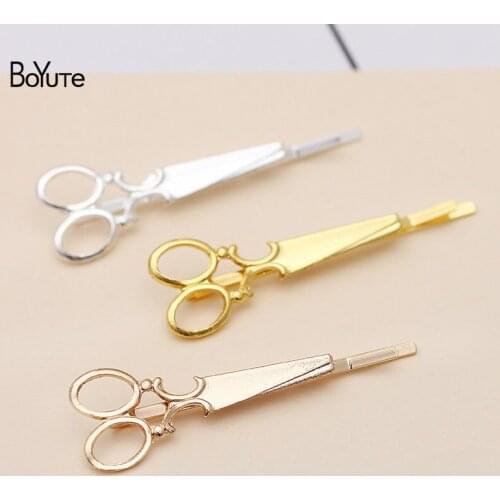 BoYuTe (30 Pieces/Lot) 18*45MM Alloy Scissors Hair Pins Fashion Women Jewelry Accessories Wholesale