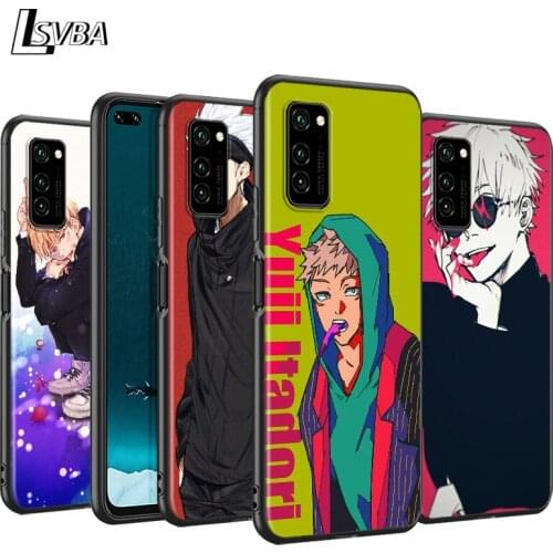 Anime Cartoon Jujutsu Kaisen Black Cover For Huawei P40 P30 P20 P10 P9 P8 Lite E 5G 2017 2019 Pro Plus Phone Case
