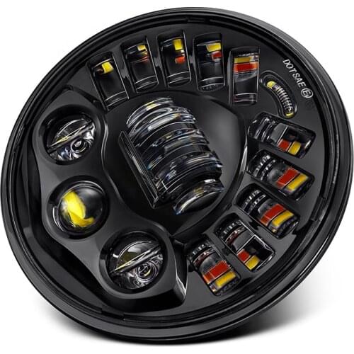 Sale well 7 inch Round LED Offroad driving light headlight and 7 inch led motorcycle headlight with DRL & turn signal