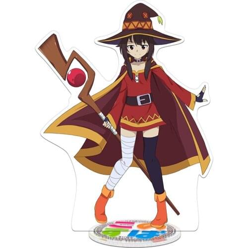 Anime KonoSuba Gods Blessing on This Wonderful World Acrylic Stand Model Doll Aqua KonoSuba PVC Figure Toy 20CM Tall