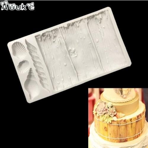 Driftwood Shape Fondant Cake Mold Candy Cookies Silicone Molds Chocolate Biscuits Mould Baking Cake Decorating Tools Clay A117