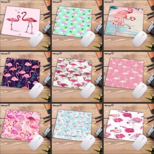 Mairuige 22X18CM Mousepad Pink Flamingo Desk Mat Surface Waterproof Anti-slip Table Mouse Pad For Working Gaming Studying