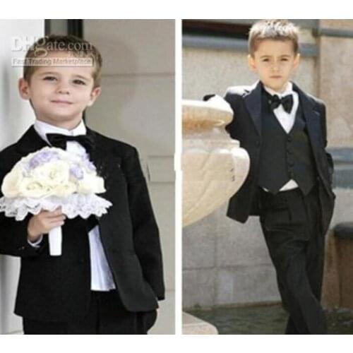 2016 Hot Sale Kid Complete Designer Boy Wedding Suit/Boys' Attire Custom-made/Boys Formal Wear Suits (Jacket+Pants+Tie+Vest)