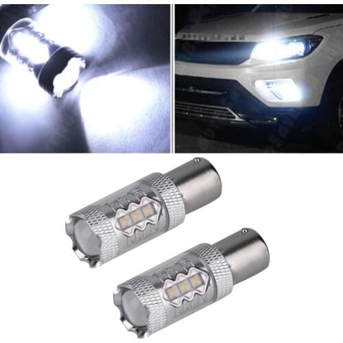 Hot 80W High Power 1156 BA15S 1141 LED Lights DC12V for HID White LED Car Turn Backup Reverse Fog Light Lamp Bulb Hot