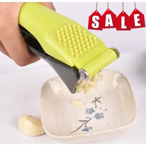 Metal Garlic Press Garlic Mincer Chopper Crusher Presser Slicer Grater Squeezer With Great Handle Kitchen Tools Household