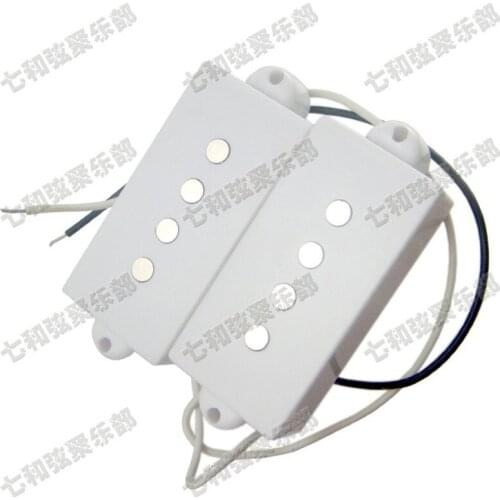A Set of White 4 string Bass Guitar Pickup For Electric Bass Guitar accessories parts