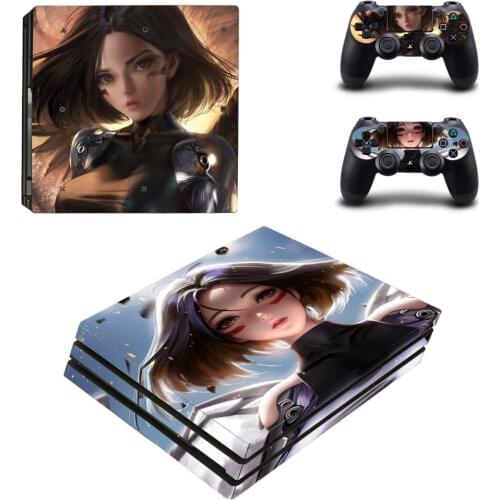 Alita Battle Angel PS4 Pro Stickers Play station 4 Skin Sticker Decal For PlayStation 4 PS4 Pro Console & Controller Skins Vinyl