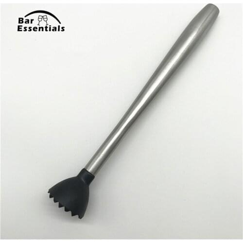 New Cocktail Muddler Stainless Steel Bar Mixer Barware Mojito Cocktail DIY Drink Fruit Muddler Crushed Ice Barware Bar Tool