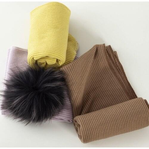 Ribbed Solid Color Toddler Blanket Soft Warm With Real Pom Pom Boys Baby Quilt Travel Sleepsack Girls Newborn Bedding Wrap