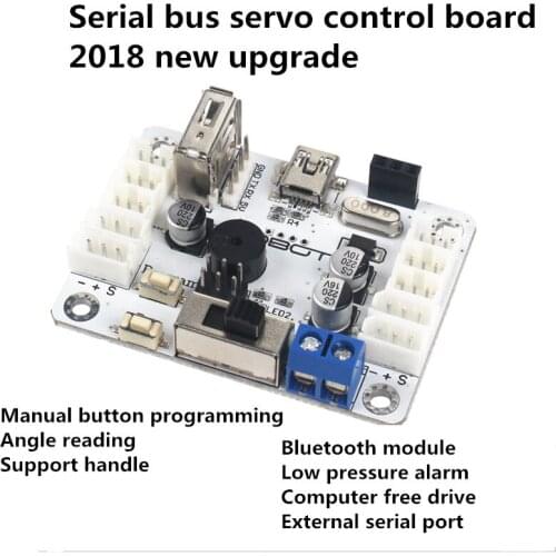 Serial Bus Servo Controller / Control Board / LX-16A Servo Dedicated / Support Handle Bluetooth / Robot /PS2 remote controller