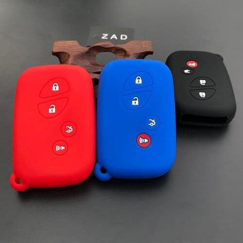 ZAD silicone car key cover set fit for lexus ct200h es350 gs350 gs450h gs460 is is250 is350 4 button remote key case