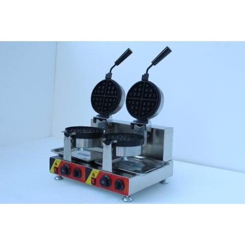 Commercial using double rotate waffle baker machine