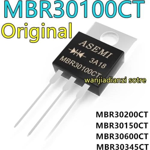 NEW B30100G MBR30100CT SCHOTTKY DIODE 30A100V TO-220 New schottky diode, upright TO220