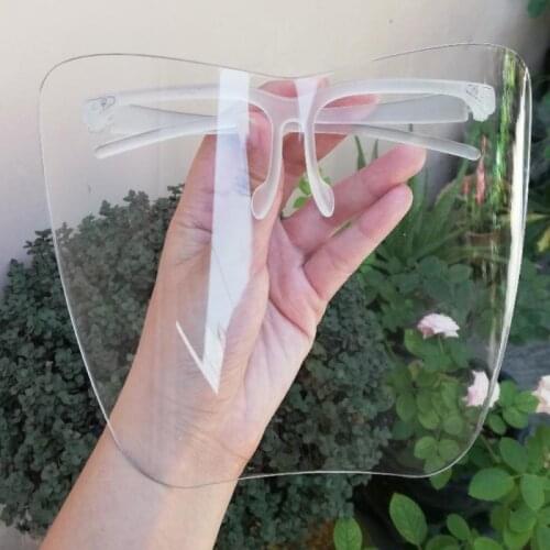 Protective Face Shield Anti-Oil-Splash Fog Face Screen Mask Anti Droplet Splatter Screen Protector Mouth Cover Kitchen Tool NEW