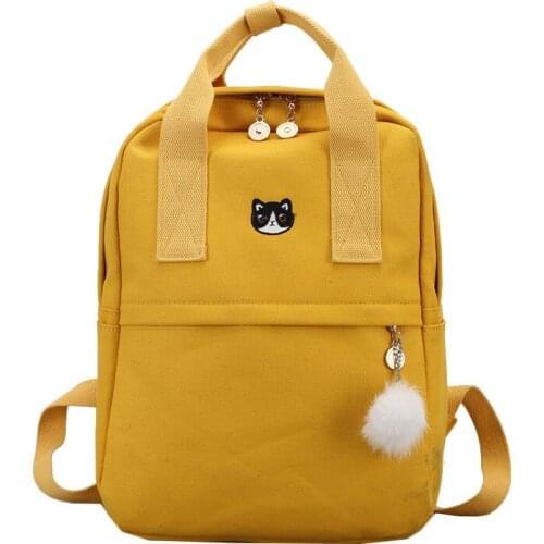 Women Backpacks for School Teenagers Girls Female Vintage Stylish School Bags Ladies Canvas Fabric Backpack Back pack Mochilas