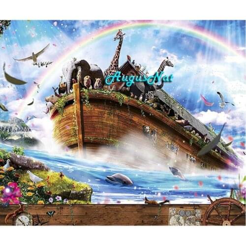 Animals diamond painting cross stitch scenery wall art ship decor diamond dotz picture vessel diamond embroidery stickers craft