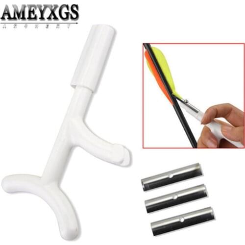 1pc Shooting Arrow Shaft Feather Scraper Stripping Tool Archery Fletches Vanes Cleaning Remover Kni Hunting Sports Accessories