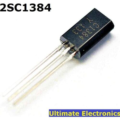 100pcs 2SC1384 NPN Transistor for Audio Application 1W 60V 60V 1A TO-92L C1384