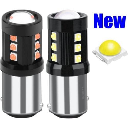 2PCS 1157 BAY15D P21/5W High Quality New LED Car Tail Brake Lamps Auto Turn Signal Bulb Daytime Running Lights Red White Yellow