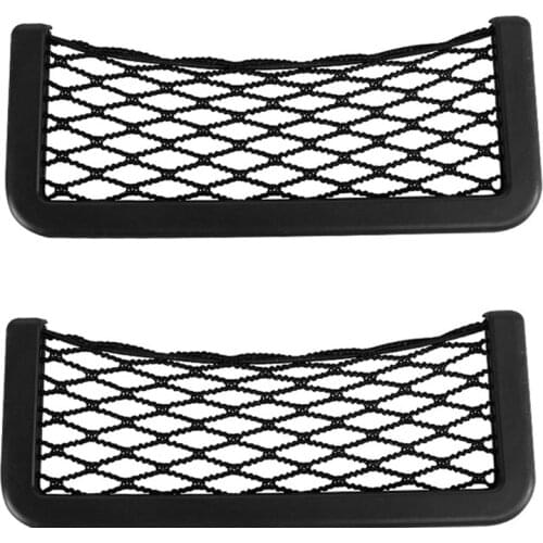 2PCS Car storage network Mobile phone storage net pocket supplies car storage bag compartment sundries box