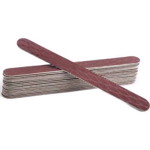 20Pcs/lot Brown Straight Nail File Blocks Grits 150 Fish Scale Nail Art Sanding Polish Pedicure Manicure Nail Art Beauty Tools