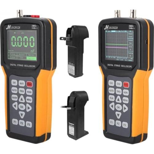 AC100-240V 200MSa/s 20MHz Oscilloscope TFT Handheld LCD Digital Storage Oscilloscope Multimeter JDS2012A JDS2022A Oscilloscope