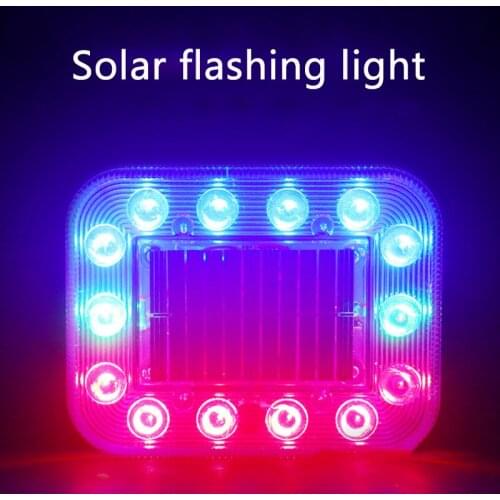 Car Accessories Solar flashing light truck anti-collision tail light warning side light free wiring LED parking light tail light