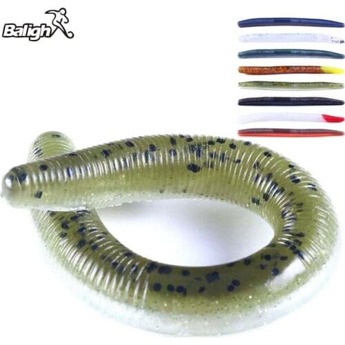 Balight 6pcs Fake Bait Wobbler Soft Jigging Floating Fish Bionic Artificial Fishing Lure Fly Silicone Bait Worms
