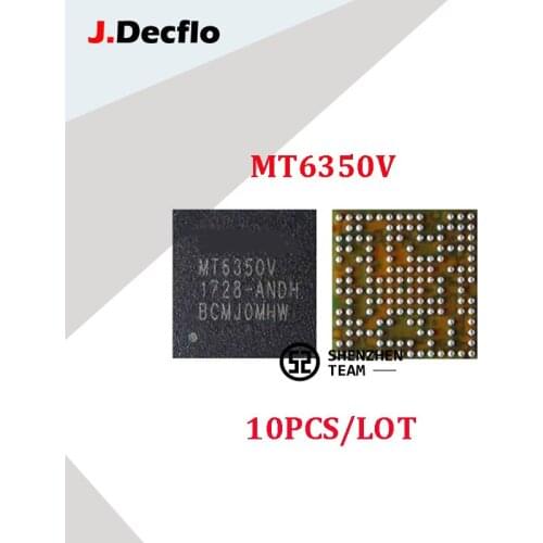 JDecflo 10PCS/LOT PMIC MT6350V 6350V 6350 Power Supply IC For TECNO LENOVO HUAWEI INFINIX Power Management Integrated Circuits