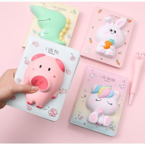 Exercise Arrival Kawaii PU Cover Loose-leaf Journal Notebook Diary Agenda Notepad office School Stationery weeklyplanner filofax