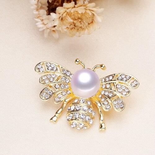 Butterfly Style Brooch Pin Mountings Base Findings Accessories Jewelry Settings Parts for Pearls Beads Jade Crystals Agate Coral