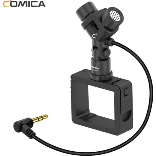 Comica CVM- MT06 XY Stereo Microphone for DJI OSMO Pocket Cardioid Condenser Mic With Original USB-C to 3.5MM Microphone Adapter
