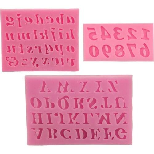 DIY Letter And Number Silicone Mold Fondant Digital Cake Decorating Tools Dessert Sugarcraft Chocolate Supply