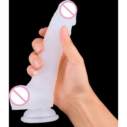 Erotic Silicone Big Dildo Realistic Suction Cup Strapon Fake Penis Lifelike Anal Dildo Sex Products Adult Sex Toys for Woman