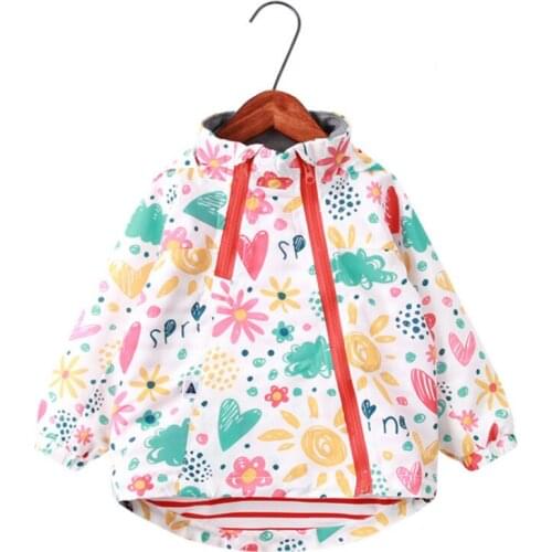 Jacket for girls coat girls hoodies waterproof windshield childrens jacket for spring autumn kids clothes clothing outwear