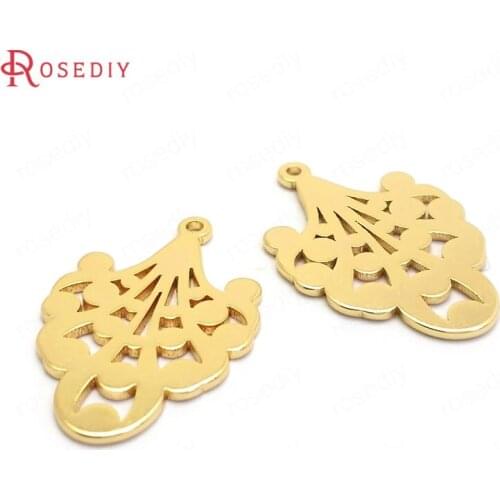 37004)8PCS 15x22MM 24K Gold Color Brass Feather Charms Pendants High Quality Diy Findings Accessories Jewelry Making Supplies