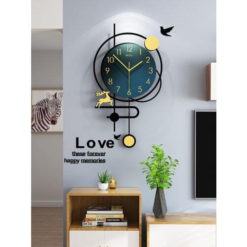 Fashion Personality Affordable Luxury Wall-Mounted Clock Living Room Wall Clock Home Creative Modern and Simple Internet