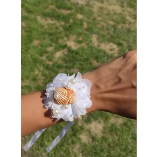 OnidanceDaisy Will Cemre Bridesmaid Wristband-Sea -Shelled Bridal/Engagement/Wedding/Evening Dress хна для мехенди henna bride veil welon