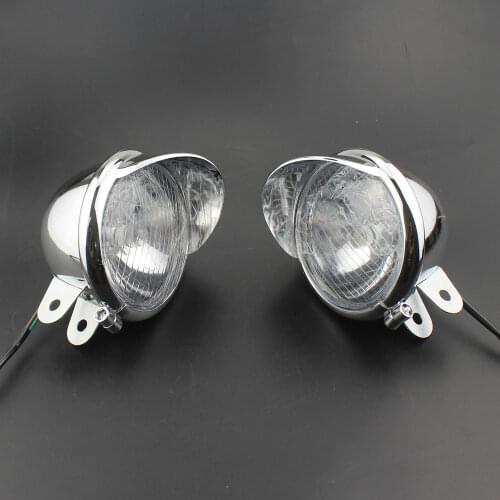 Pair MOTORCYCLE FOG LIGHT LAMP PASSING BAR LIGHTS For Harley Road King HONDA VTX YAMAHA V Road Star SUZUKI C50 S50 KAWASAKI VN