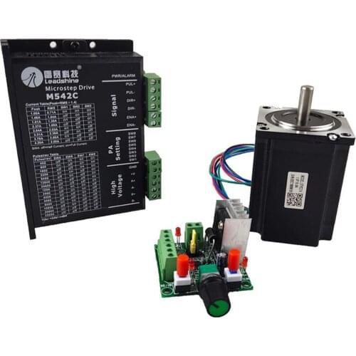Simple single axis pulse generator Stepper motor pauses forward and reverse LeadShine stepper driver and stepper motor
