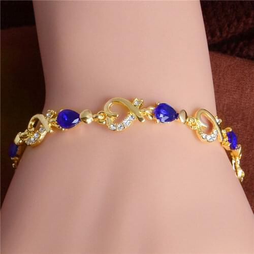 QCOOLJLY Blue Bracelets
