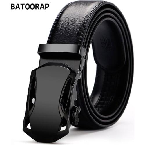 Fashion 2021 Mens Belt Designer High Quality Trouser Leather Belt Cowhide Black Ratchet Metal Buckle Automatic Waist Strap Male