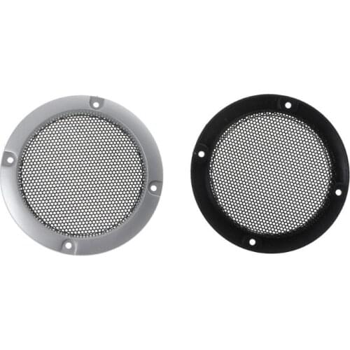2PCS Speaker Grills 3" Protective Subwoofer Frame Grille Cover Steel Mesh Decorative Circle DIY Accessories Nov.28