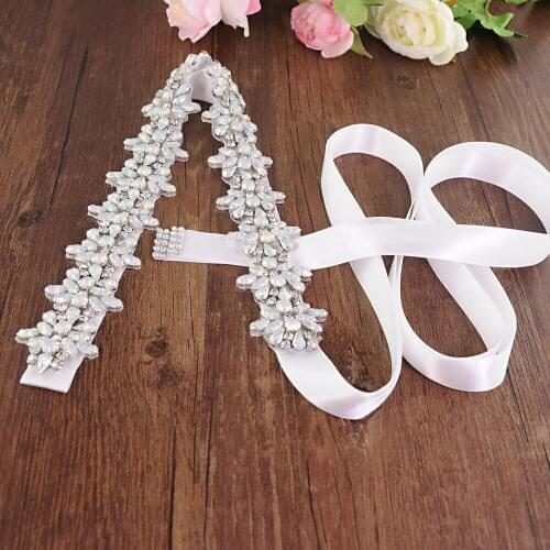 Wedding Sash Rhinestone Bridal belt wedding with crystal diamond wedding dress accessories belt sash for wedding dress