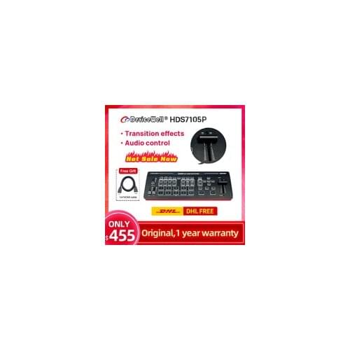 DeviceWell HDS7105P Video Switcher 5-CH Video Switcher 4*HDMI-compatible 1*DP SWITCHER for Video Stream NEW Arrivel PK HDS7105