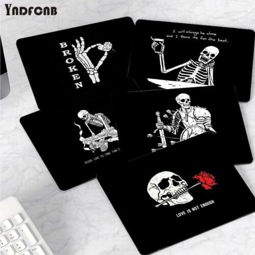 YNDFCNB New Rose Skeleton Hand Skull mouse pad gamer play mats or Overwatchs Smooth Writing Pad Desktops Mate gaming mouse pad