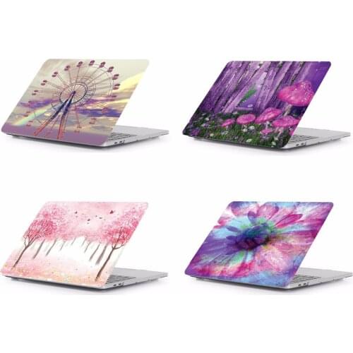 Laptop Print Pattern Protective Hard Shell Case Keyboard Cover Skin For 11 12 13 15" Apple Macbook Air Pro Retina Touch Bar QA